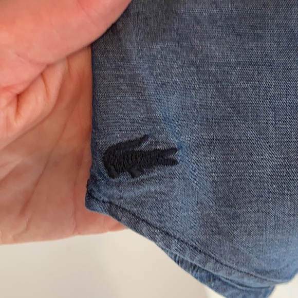 Lacoste chambray/denim shirt - Picture 4 of 8